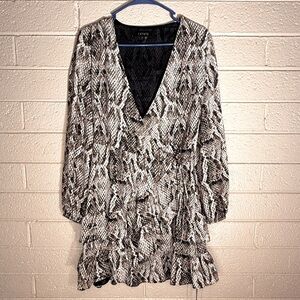 1. State Monochrome Snake Print dress
